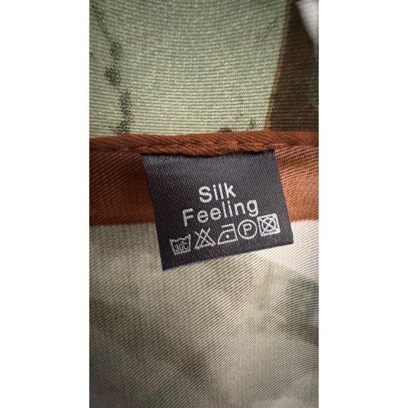 2/$30 NEW Multicolor Sweet Floral Off White Flower Printed Silky Fashion Scarf - Picture 11 of 12